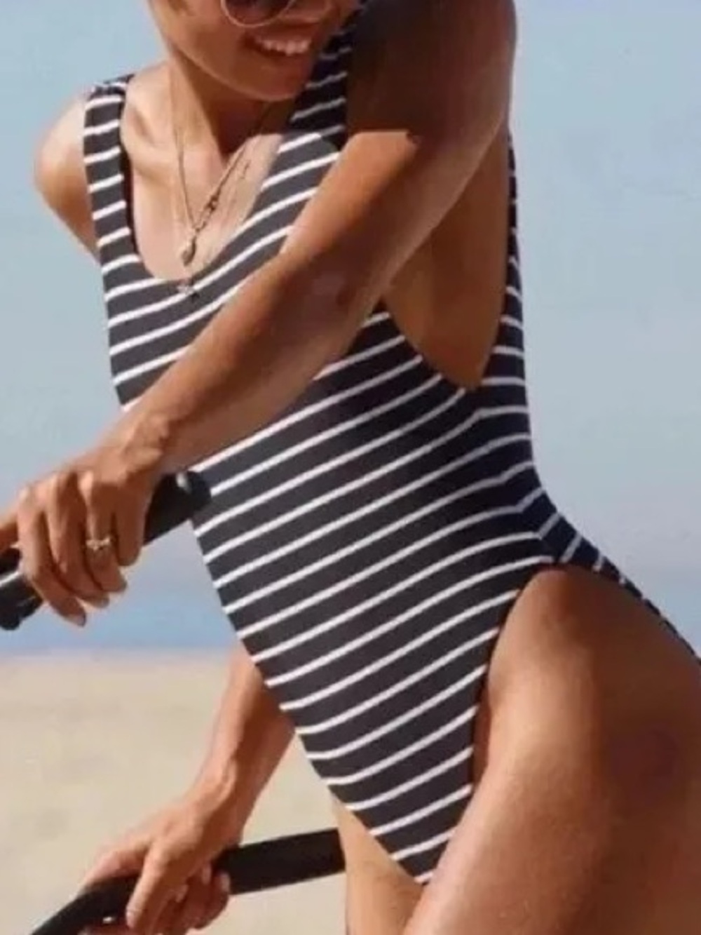 Aerie Striped Swimsuit